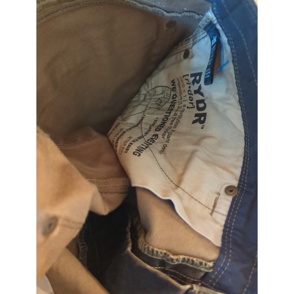 Kuhl Pants Mens 34 x 32 Black Washed Distressed Outdoor Rugged‎ Jeans - Picture 12 of 15